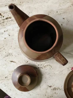 Service à thé ou à café en grès japonisant