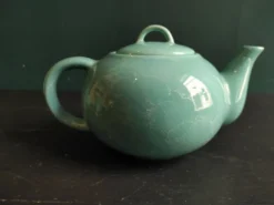 Service à thé vintage français en aigue-marine