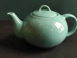 Service à thé vintage français en aigue-marine