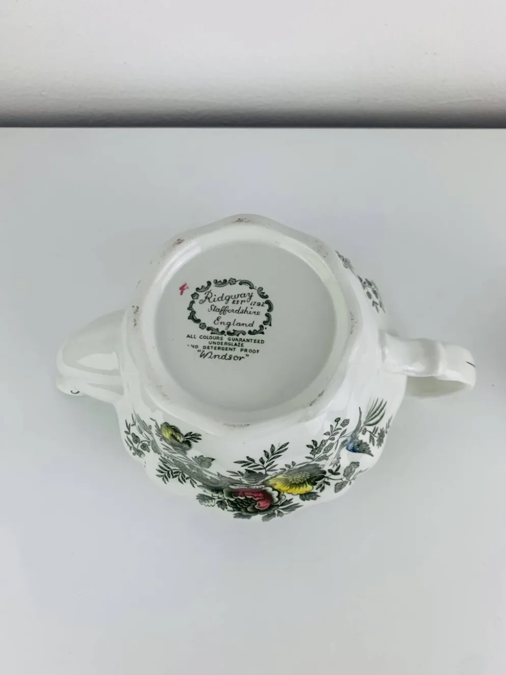 Service à thé Windsor Ridgway Staffordshire faïence anglaise, 6 tasses