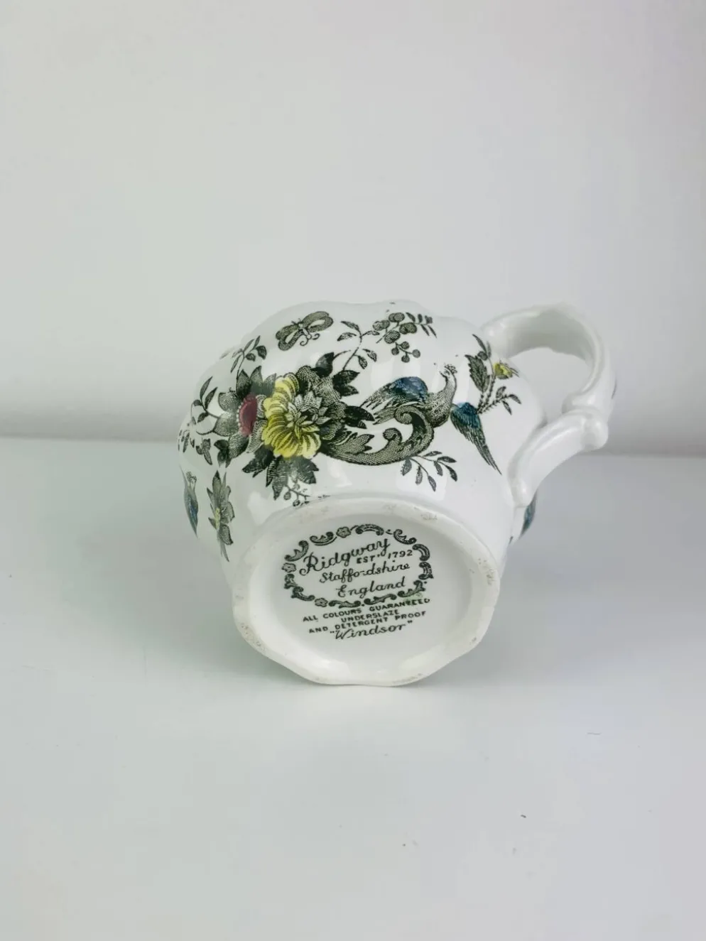 Service à thé Windsor Ridgway Staffordshire faïence anglaise, 6 tasses