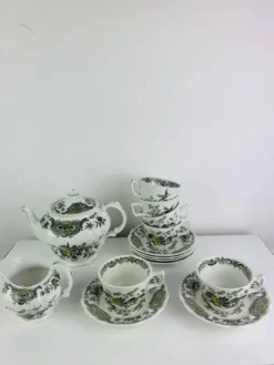 Service à thé Windsor Ridgway Staffordshire faïence anglaise, 6 tasses