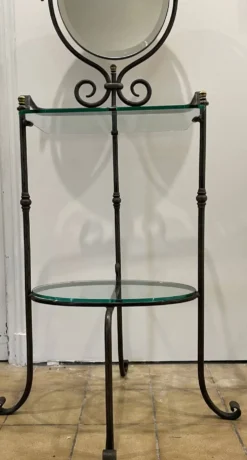 Serviteur de salle de bain en fer forgé