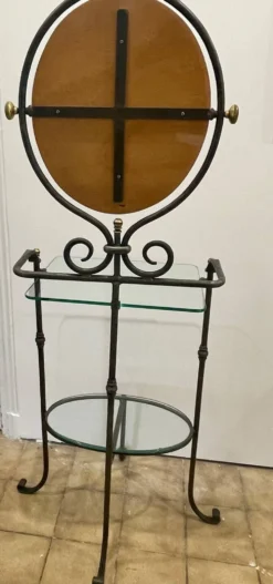 Serviteur de salle de bain en fer forgé