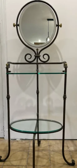 Serviteur de salle de bain en fer forgé