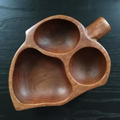 Serviteur en bois exotique