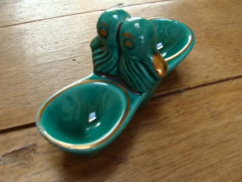 Serviteur sel et poivre art déco aux canards