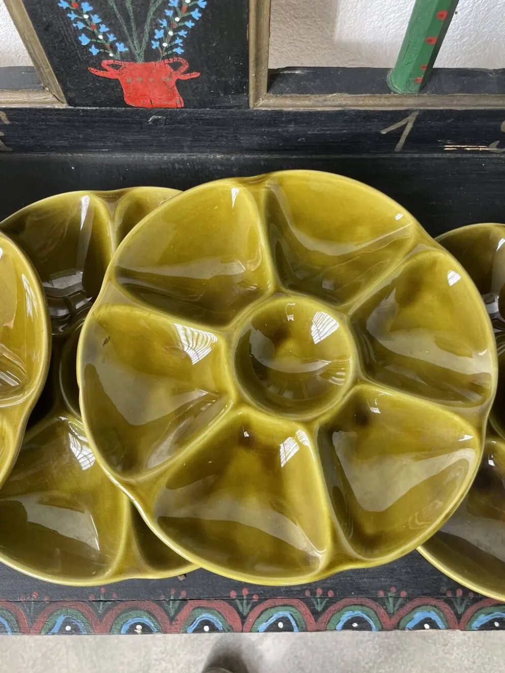Set 8 assiettes à huitres Gien