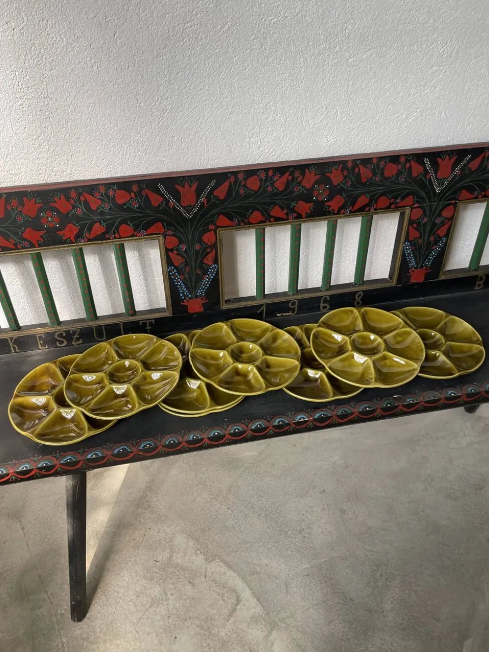 Set 8 assiettes à huitres Gien