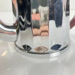 Set à café vintage en métal chromé et bakélite, années 1940/50