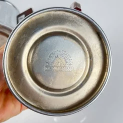 Set à café vintage en métal chromé et bakélite, années 1940/50