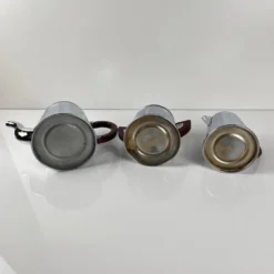 Set à café vintage en métal chromé et bakélite, années 1940/50