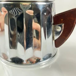Set à café vintage en métal chromé et bakélite, années 1940/50