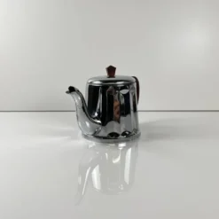 Set à café vintage en métal chromé et bakélite, années 1940/50