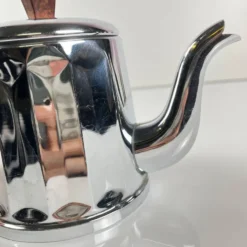 Set à café vintage en métal chromé et bakélite, années 1940/50