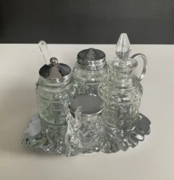Set à condiments vintage années 70-80