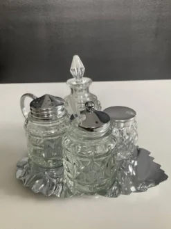 Set à condiments vintage années 70-80