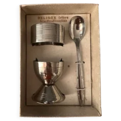 Set coquetier inox vintage 70’s