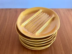 Set de 6 assiettes à asperges de Salins les bains