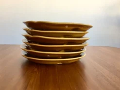 Set de 6 assiettes à asperges de Salins les bains