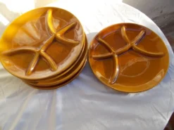 Set de 6 assiettes compartimentées