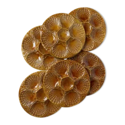 Set de 6 assiettes à coquillages