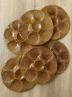 Set de 6 assiettes à coquillages