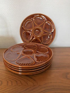 Set de 6 assiettes à coquillages