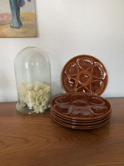Set de 6 assiettes à coquillages