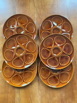 Set de 6 assiettes à coquillages