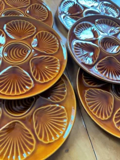 Set de 6 assiettes à coquillages