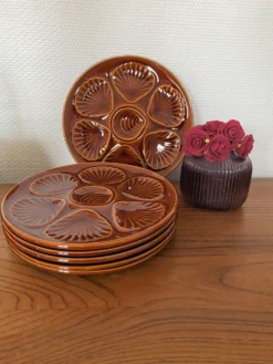 Set de 6 assiettes à coquillages