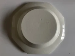 Set de 5 assiettes Creil Montereau octogonales perles