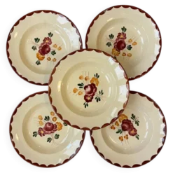 Set de 5 assiettes creuses « Agen » par Longchamp