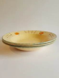 Set de 3 assiettes creuses anciennes vintage