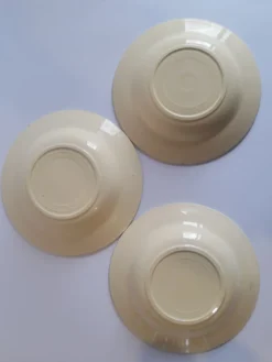 Set de 3 assiettes creuses anciennes vintage
