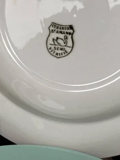 Set de 3 assiettes creuses en faïence St Amand