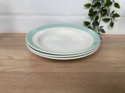 Set de 3 assiettes creuses en faïence St Amand