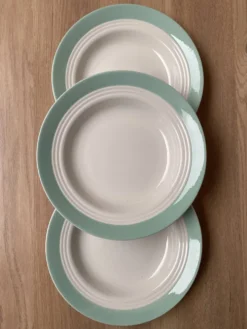 Set de 3 assiettes creuses en faïence St Amand
