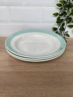 Set de 3 assiettes creuses en faïence St Amand