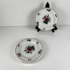 Set de 4 assiettes à dessert "Agreste", Sarreguemines, fin XXe, Pyroblan