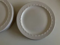 Set de 10 assiettes à dessert Festons de Pierre Motton Gien 1970