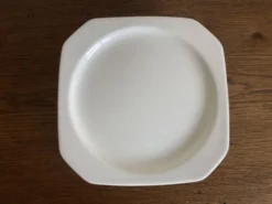 Set de 6 assiettes à dessert scandinaves octogonales 1970