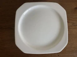 Set de 6 assiettes à dessert scandinaves octogonales 1970