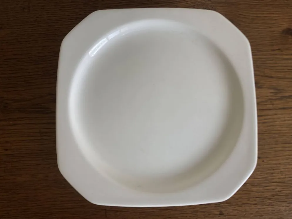 Set de 6 assiettes à dessert scandinaves octogonales 1970
