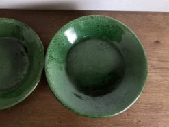 Set de 6 assiettes de terre vernissée Aegitna 1960