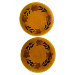 Set de 2 assiettes en faïence de St Amand