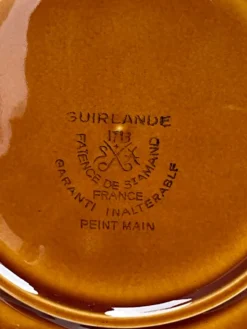Set de 2 assiettes en faïence de St Amand