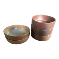 Set de 5 assiettes en grès
