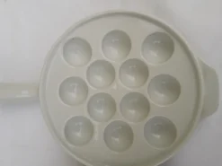 Set de 3 assiettes à escargots en porcelaine Pillivuytr